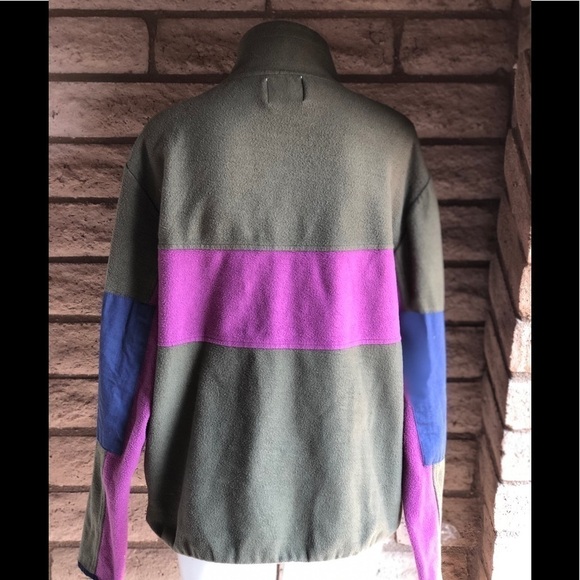 Urban Outfitters Jacket Olive Half Zip Size Medium - Picture 6 of 10